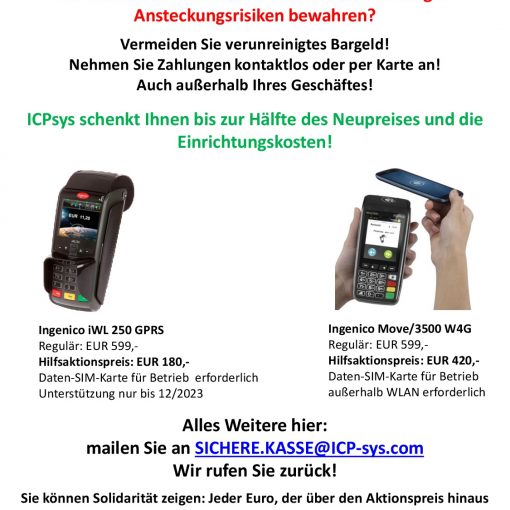 Corona Hilfe 2020 Flyer