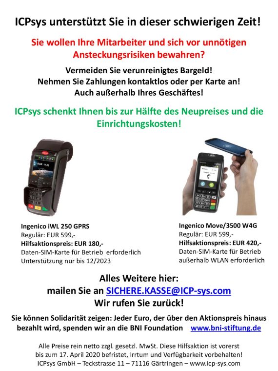 Corona Hilfe 2020 Flyer